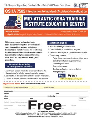 Fillable Online chesapeakesc Here - Chesapeake Region Safety Council ...