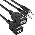 ANDTOBO Usb To Aux Audio Adapter, 3.5Mm Male To Usb Female Adapter For ...