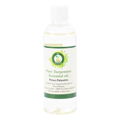 Buy R V Essential Pure Turpentine Essential Oil 200ml- Pinus Palustris ...