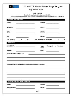 UCLA MCTP Master Fellows Bridge Program July 22-24, 2008 - Cnsi Ucla ...