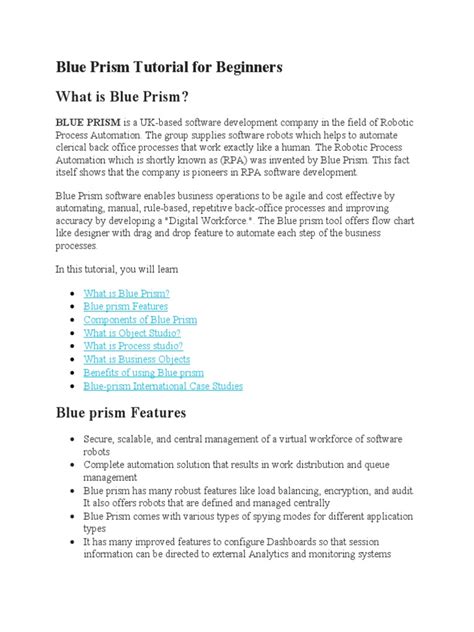 Image result for Blue Prism Full Programs Examples
