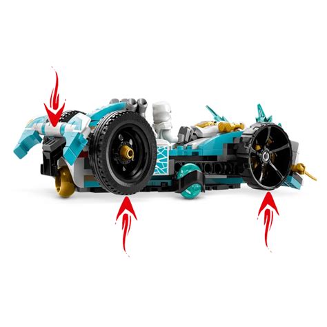 Lego 71791 NINJAGO Zane's Dragon Power Spinjitzu Race Car -307 Pieces ...