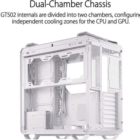 Asus TUF Gaming GT502 White | ATX Cabinet | Mdcomputers.in