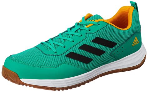 Buy Adidas Men Synthetic Faztcort Indoor Star Indoor Shoe COUGRN/CBLACK ...