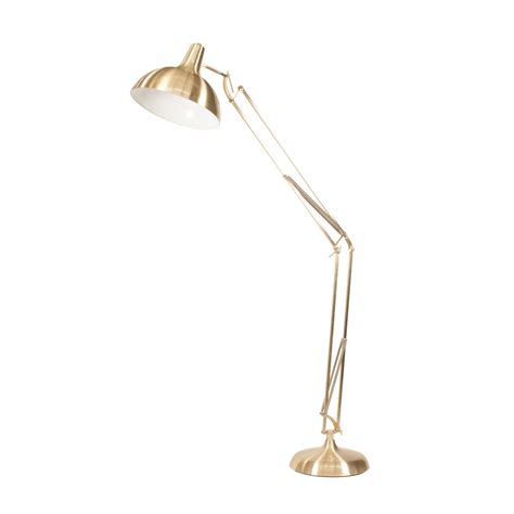 Task Floor Lamp Brass