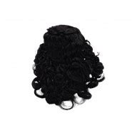 Curly hair/wigs black colour For Ram Ji/Kishan Ji Murti. Idol Size: 1 ...