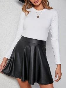 Leather Pu Skirts - Buy Leather Pu Skirts online at Best Prices in ...