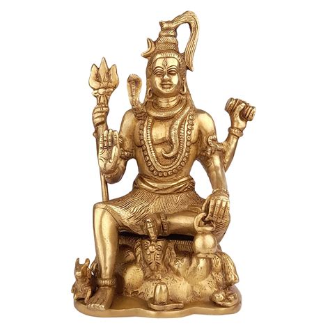 Buy Artvarko Brass Blessing Lord Shiva Murti Idol Shankar Bhagwan Bhole ...