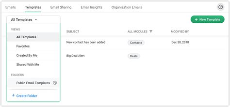 Manage Email Templates