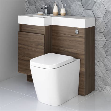 Buy Combined Vanity Unit Basin Concealed Cistern Bathroom Suite Pan ...