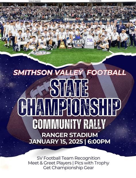 Comal ISD Hosts Smithson Valley Football State Championship Community ...