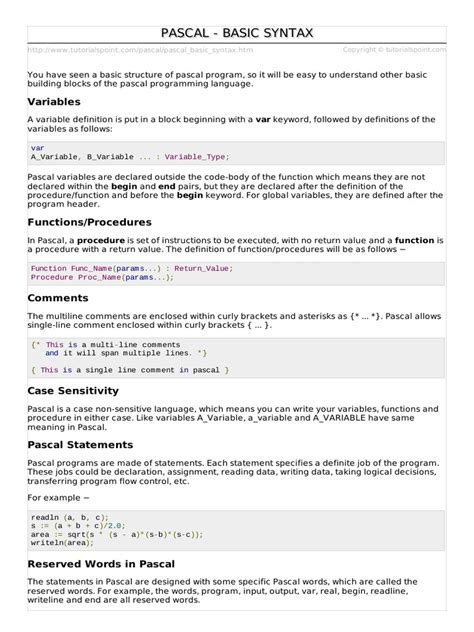 Image result for Pascal Basic