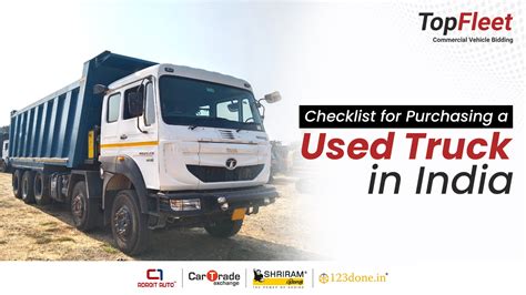 Checklist for Purchasing a Used Truck in India