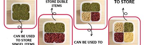 Buy SPREENKAL WITH LOGO Transparent Plastic Lock Food Storage 4 Section ...