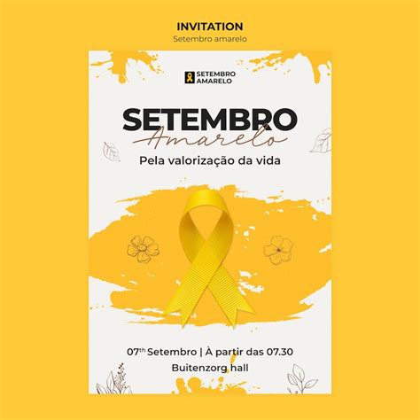 Cartaz Setembro Amarelo Imagens – Download Grátis no Freepik
