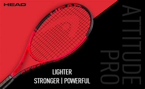 Buy HEAD Attitude Pro MX Graphite Tennis Racquet with Full Cover | Pre ...