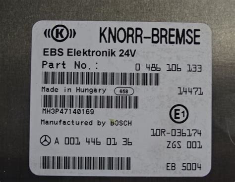 Control Unit Brake / Driving Dynamics for Mercedes-Benz Actros MP 4 ...