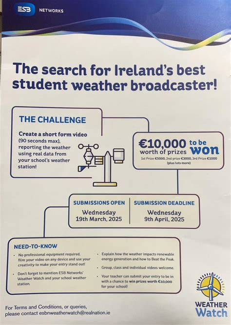 Competition- Ireland’s best student weather broadcaster – De La Salle ...