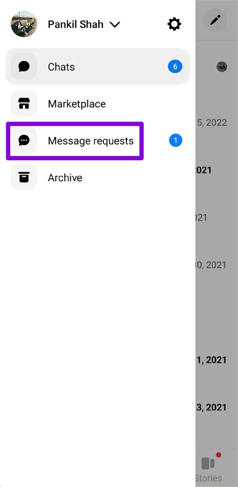 Image result for Messenger Notification Empty Messeg