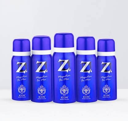 Z - Magnetism for Men Z Icon Deo 60 ml pack of 5 (300 ml) Body Spray ...