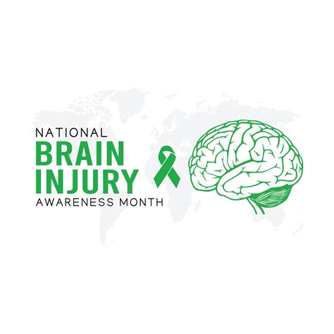 national brain injury awareness month vector illustration 5481908 ...