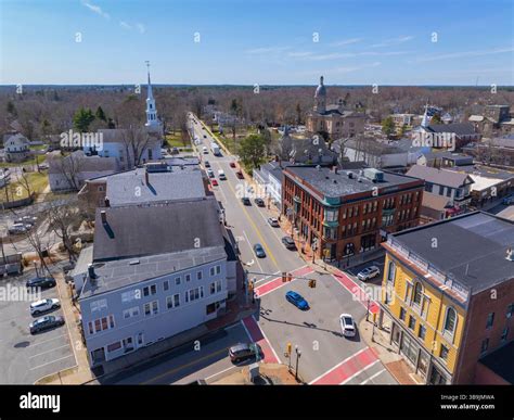 Middleborough commercial historic town center hi-res stock photography ...