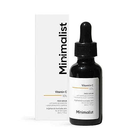 Minimalist 10% Advanced Vitamin C Serum for Glowing Skin | Brightening ...