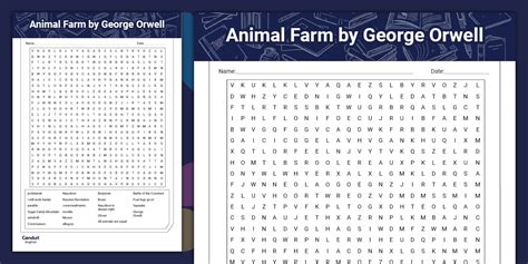 Animal Farm Word Search