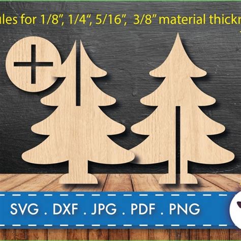 Buy Christmas Tree Template Pattern for Laser Cnc Vector Online in ...