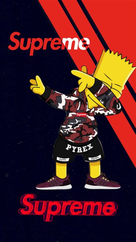 [100+] Cool Bart Simpson Supreme Wallpapers | Wallpapers.com