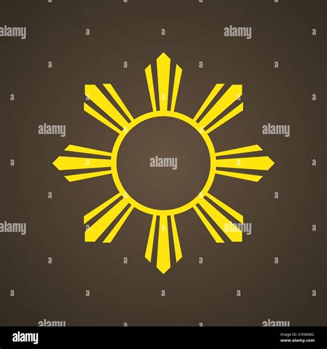 Sun - symbol from the flag of Philippines Stock Vector Image & Art - Alamy