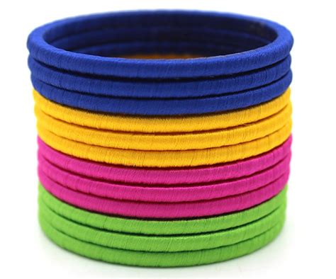 Image result for Thread Bangles Designs