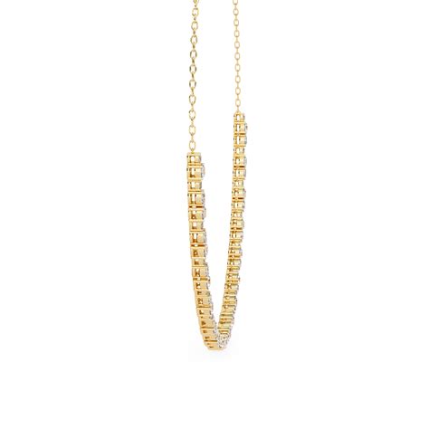 Beautiful Women Necklace With 18k Gold In Lab Grown Diamond – My Store