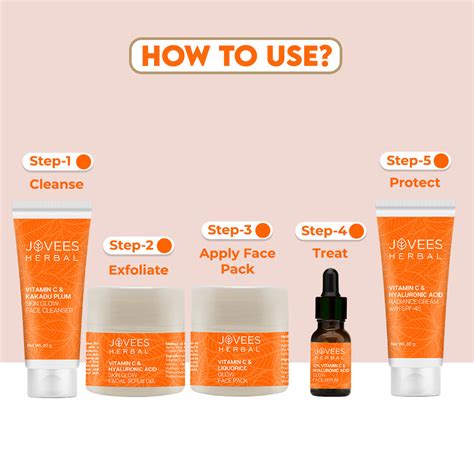 Jovees Vitamin C & Hyaluronic Acid Glow & Radiance Facial Kit – Jovees ...