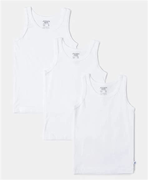 Buy Super Combed Cotton Round Neck Sleeveless Vest - White (Pack of 3 ...