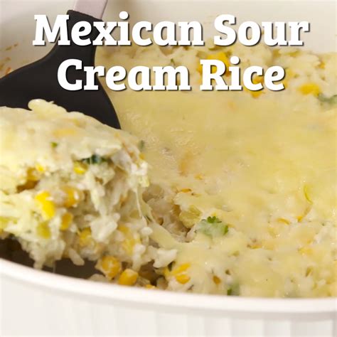 Mexican sour cream rice – Artofit