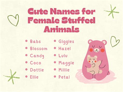 Cute Names For Stuffed Animals