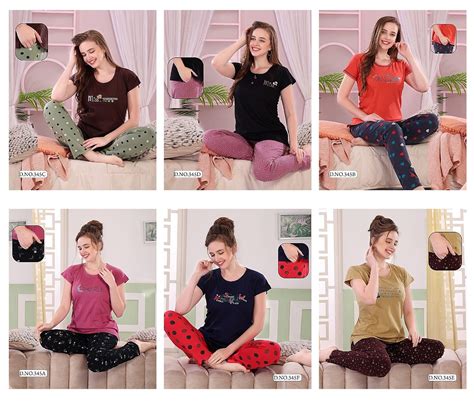 Ready At Store-Vol 345 Kavyansika Hosiery Cotton Pyjama Night Suits ...