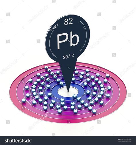Lead Element Periodic Table Electron Configuration Stock Illustration ...