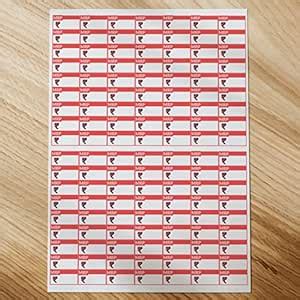 Giftzy MRP Stickers Label, Small Size, 15 x 26 mm, Paper, Red Self ...