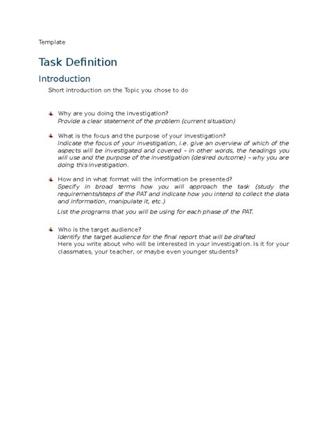 Image result for Task Definition Poster