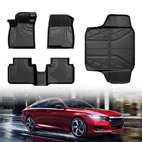AOMSAZTO Car Floor Mats & Cargo Liner TPE Rear Trunk Mat Set for Honda ...
