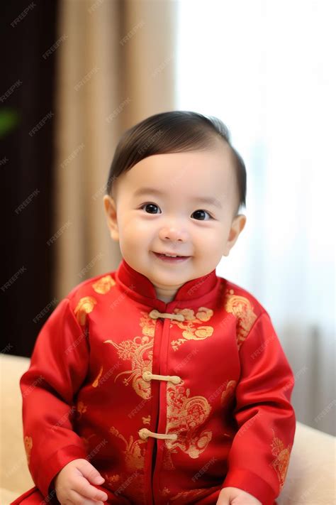 Premium Photo | Chinese baby boy as concept of Chinese New Year Happy ...