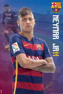 FCB Mini Poster Neymar JR 22 Paper Print - Sports posters in India ...