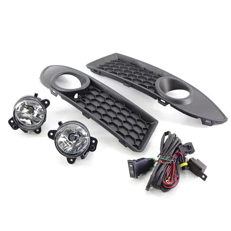 Adium Front Bumper Fog Lights Lamps Kit 2 Fog Lights Grille Cover Trim ...