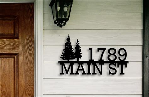 Home Address Sign | Custom Image Metal Address Sign | Personalized ...
