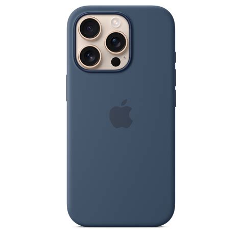 iPhone 16 Pro Silicone Case with MagSafe – Denim - Apple (IN)