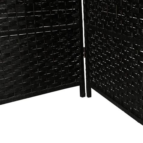 6-Panel Screen Black Room Divider Folding Privacy | Ubuy India