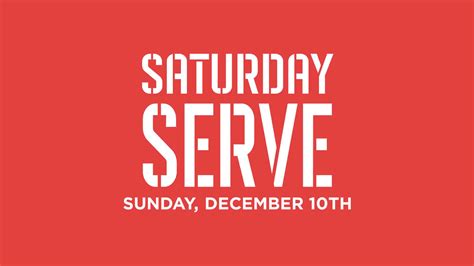 Saturday Serve | November 2024 | James River Church