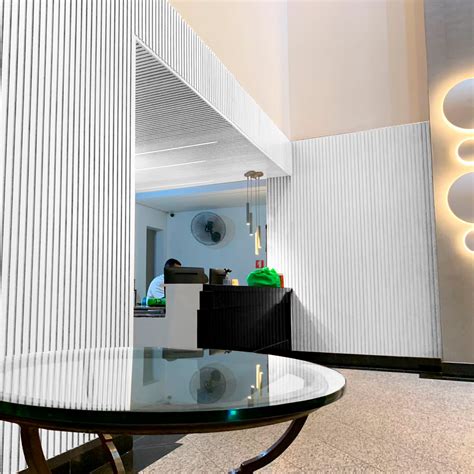 Painel Ripado Decorativo em Barras de Madeira MDF Laminado 180 x 6,2 cm ...